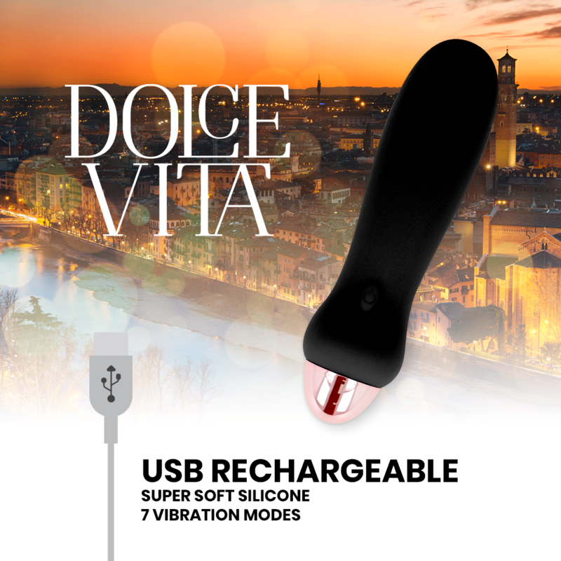 Вибратор DOLCE VITA Black Five