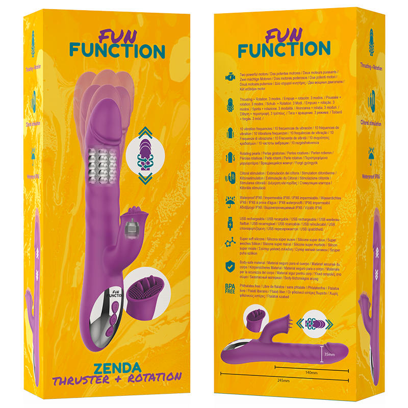 Вибратор със засмукваща функция ZENDA - SexVibe