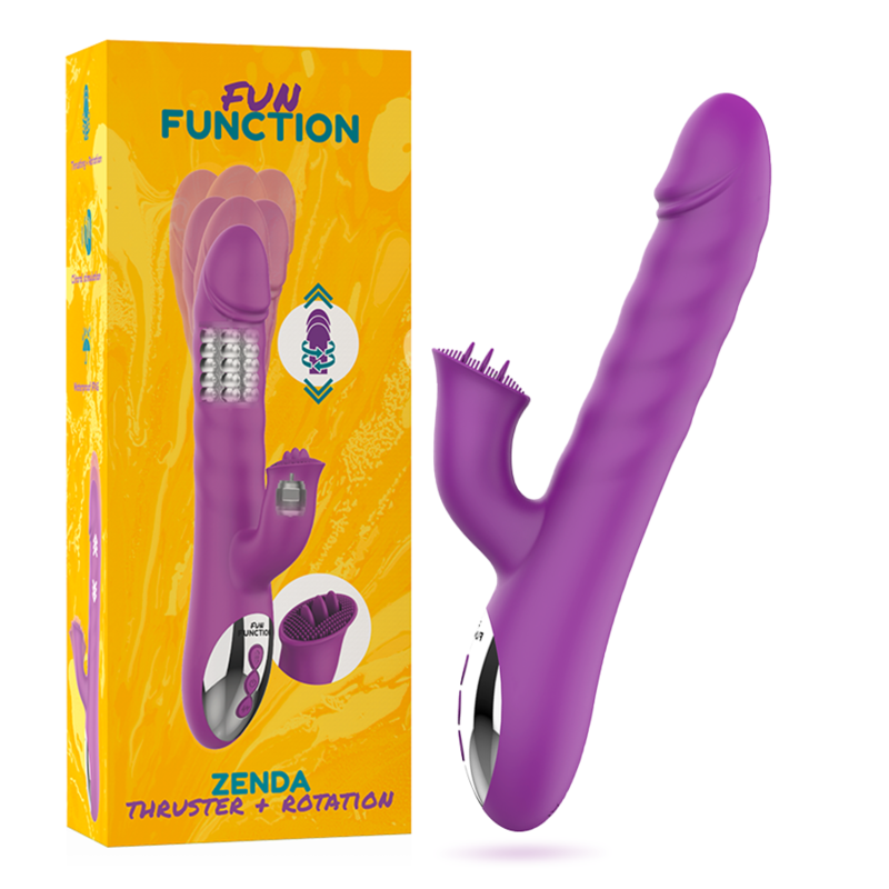 Вибратор със засмукваща функция ZENDA - SexVibe