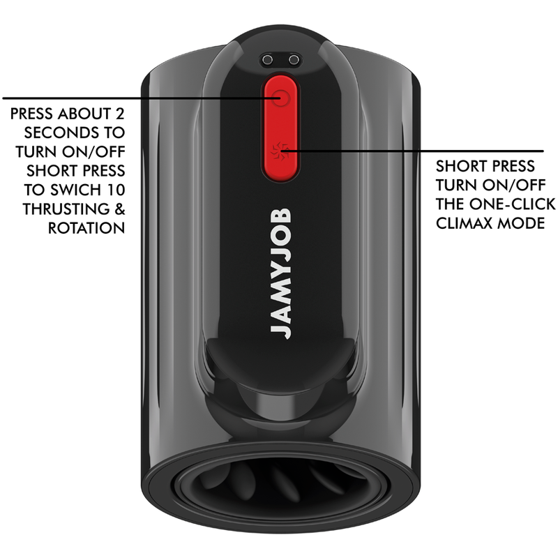 Мастурбатор с тласкащи движения и ротация JAMYJOB - VORTEX TURBO - SexVibe