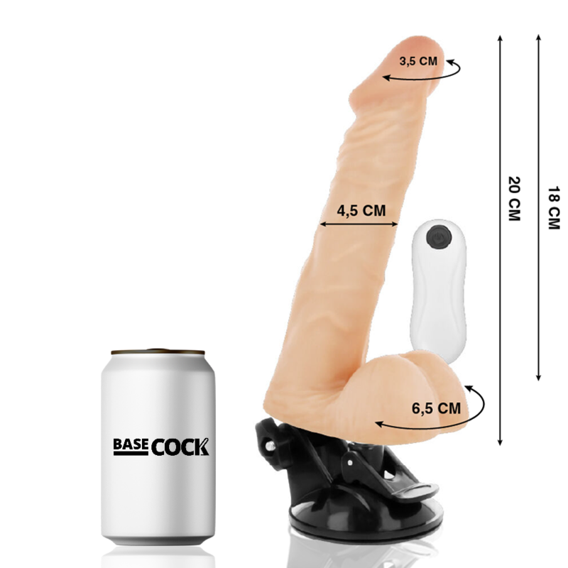 Реалистично дилдо с дистанционно управление BASECOCK - SexVibe