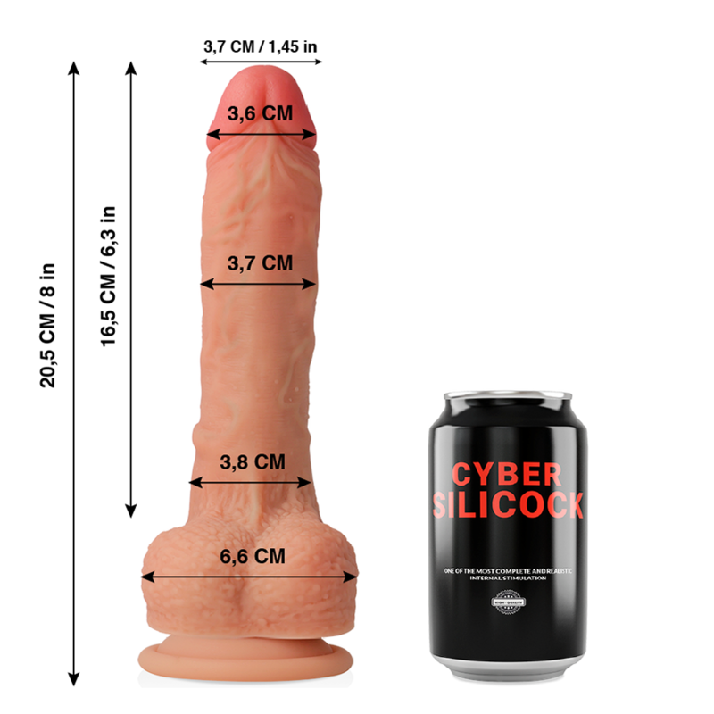 Реалистично кибер дилдо CONNOR - 20.5 CM - SexVibe