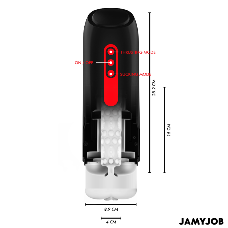 Мастурбатор с 5 вида засмукващи и тласкащи движения JAMYJOB - PHANTOM - SexVibe