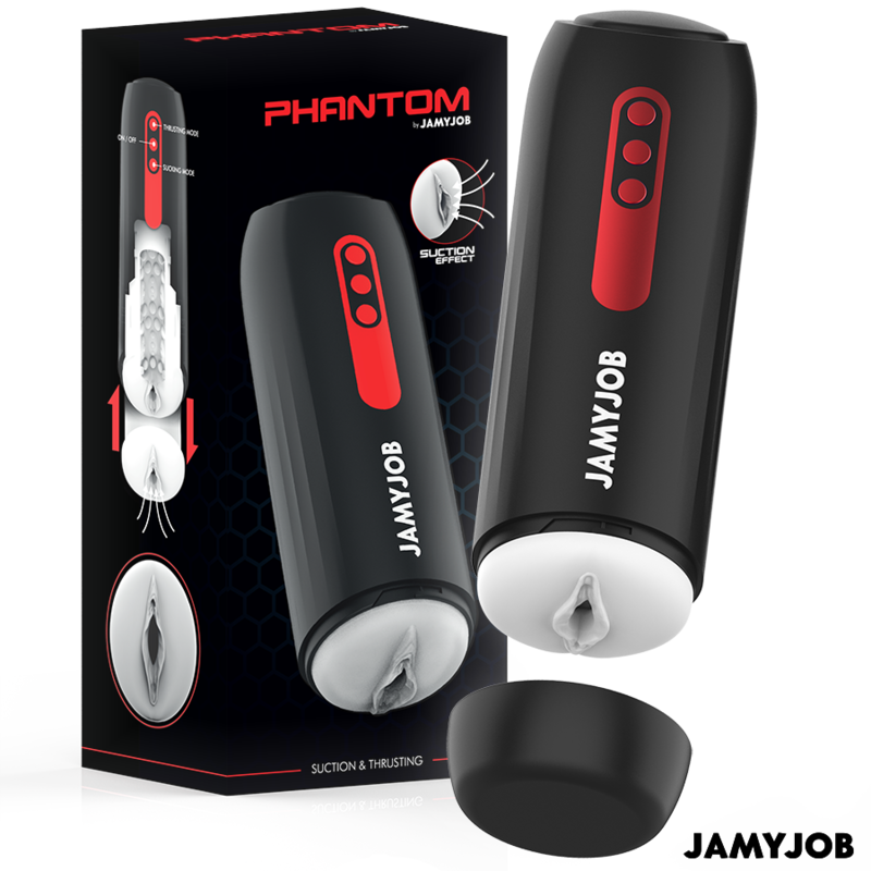 Мастурбатор с 5 вида засмукващи и тласкащи движения JAMYJOB - PHANTOM - SexVibe