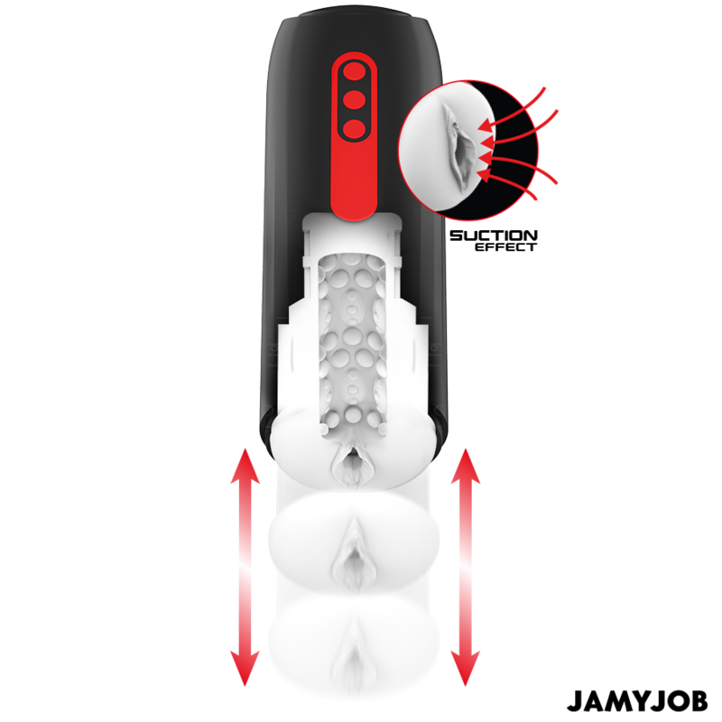 Мастурбатор с 5 вида засмукващи и тласкащи движения JAMYJOB - PHANTOM - SexVibe