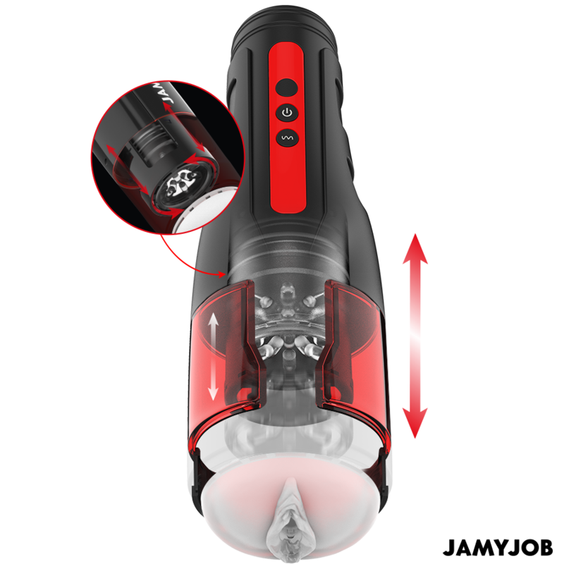 Мастурбатор с 10 вида засмукващи и тласкащи движения JAMYJOB - CYCLONE - SexVibe