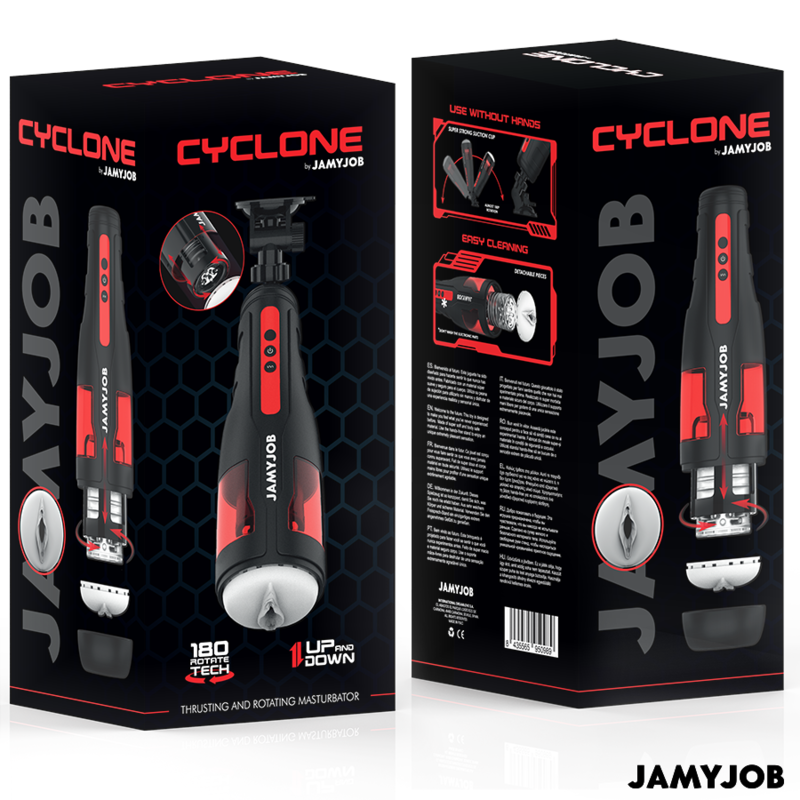 Мастурбатор с 10 вида засмукващи и тласкащи движения JAMYJOB - CYCLONE - SexVibe