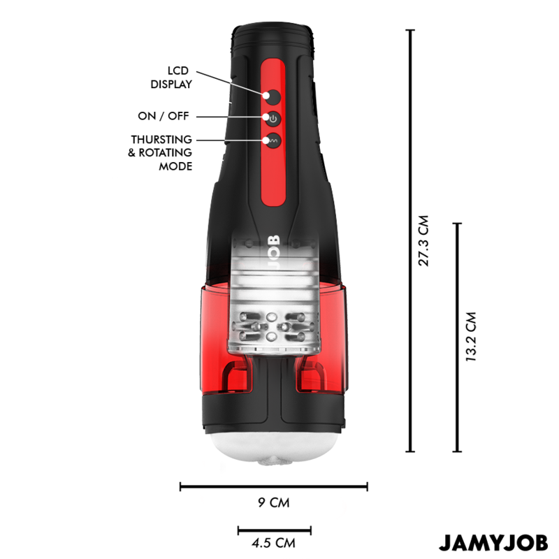 Мастурбатор с 10 вида засмукващи и тласкащи движения JAMYJOB - CYCLONE - SexVibe