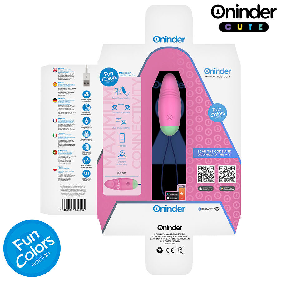 Вибро яйце с дистанционно ONINDER CUTE - LOVE