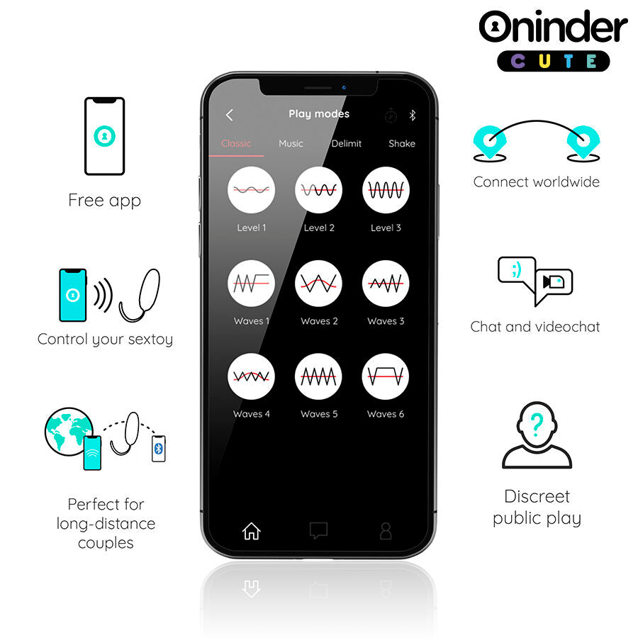 Вибро яйце с приложение ONINDER CUTE - LOVE PLEASURE