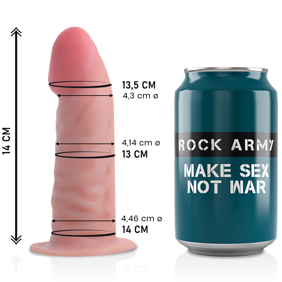 Реалистично дилдо ROCKARMY - 14 CM - SexVibe