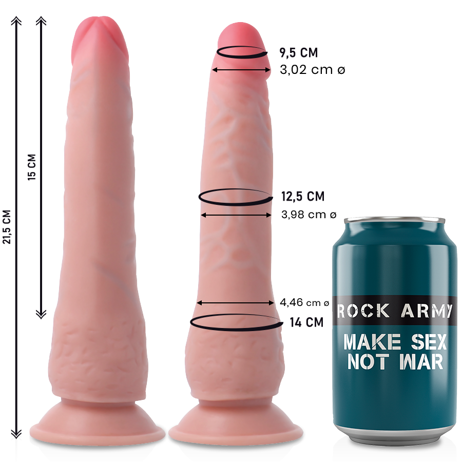 Реалистично дилдо CRUSADER- 21.5 CM - SexVibe