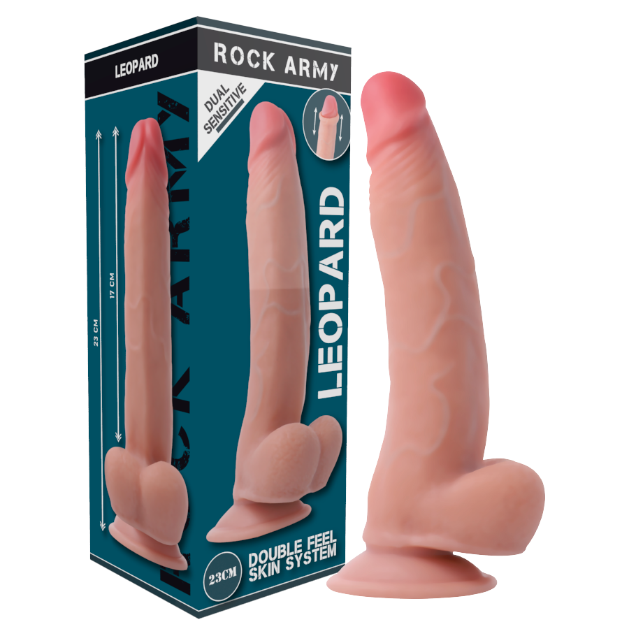 Реалистично дилдо LEOPARD - 23 CM - SexVibe