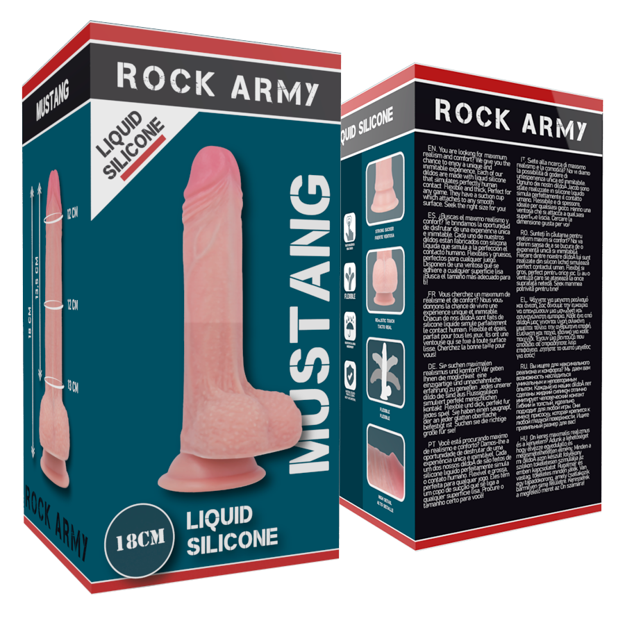Реалистично дилдо MUSTANG- 18 CM - SexVibe
