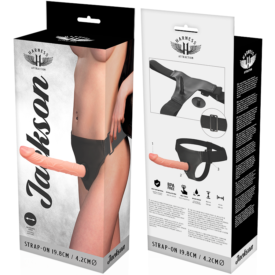 Пенис колан JACKSON 19.8 CM -O- 4.2 CM - SexVibe