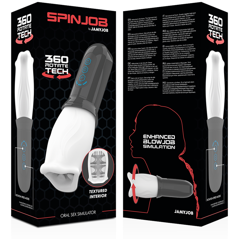 Мастурбатор за орален секс с ротация JAMYJOB - SexVibe