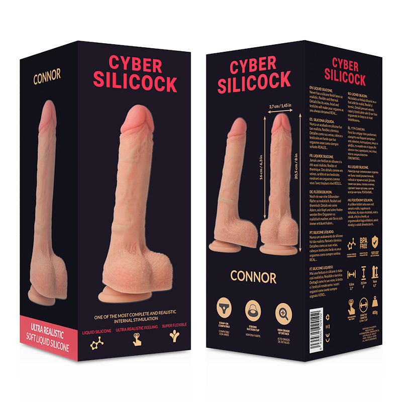 Реалистично кибер дилдо CONNOR - 20.5 CM - SexVibe