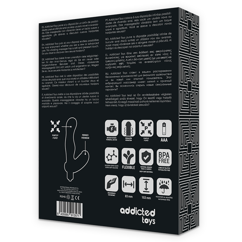 Простатен масажор ADDICTED TOYS - P-SPOT - SexVibe