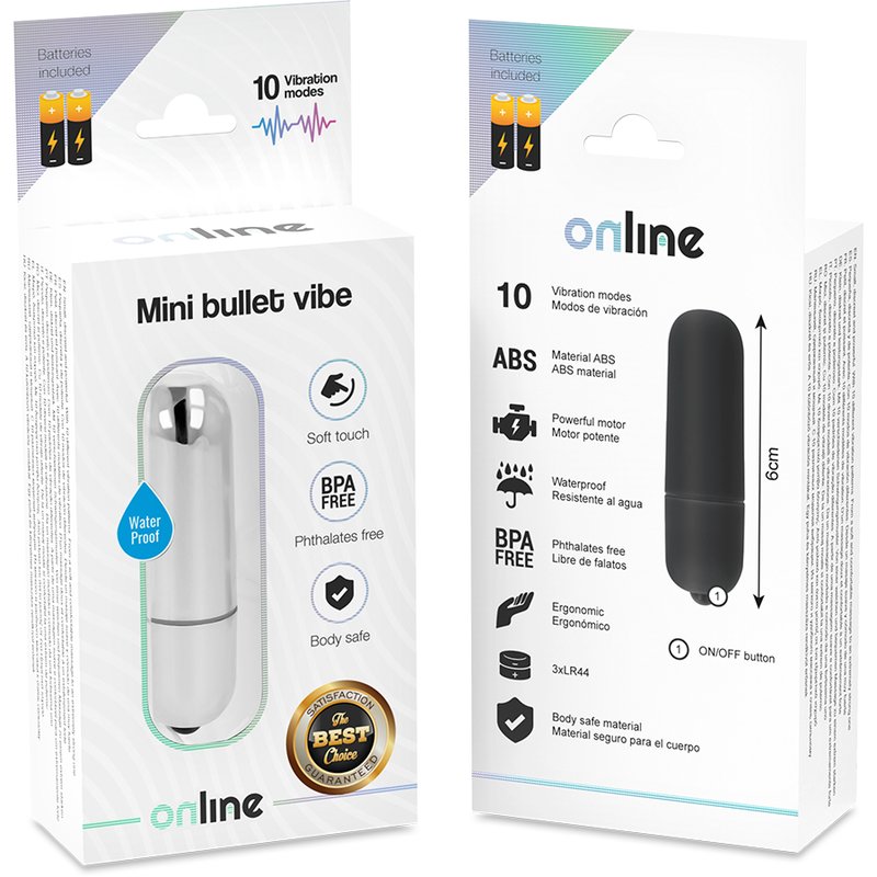 Вибратор куршум VIBE SILVER