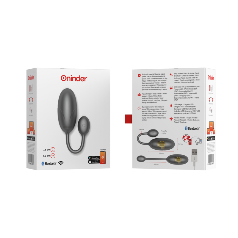 Вибриращо яйце ONINDER - TOKYO BLACK - SexVibe