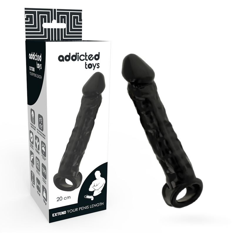 Пенис удължител BLACK 20 см - SexVibe