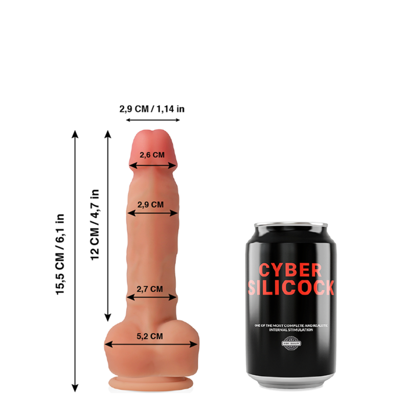 Реалистично кибер дилдо ANSEL- 15.5 CM - SexVibe