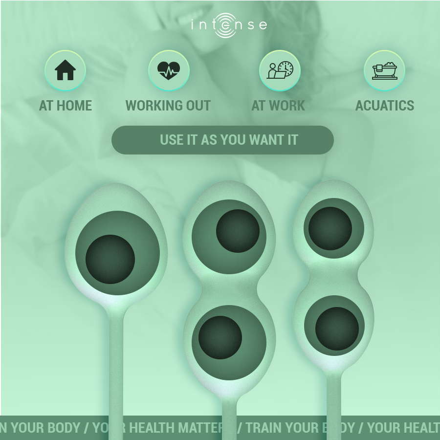 Комплект 3 бр. кегел топчета CHARLI за стягане на тазовото дъно