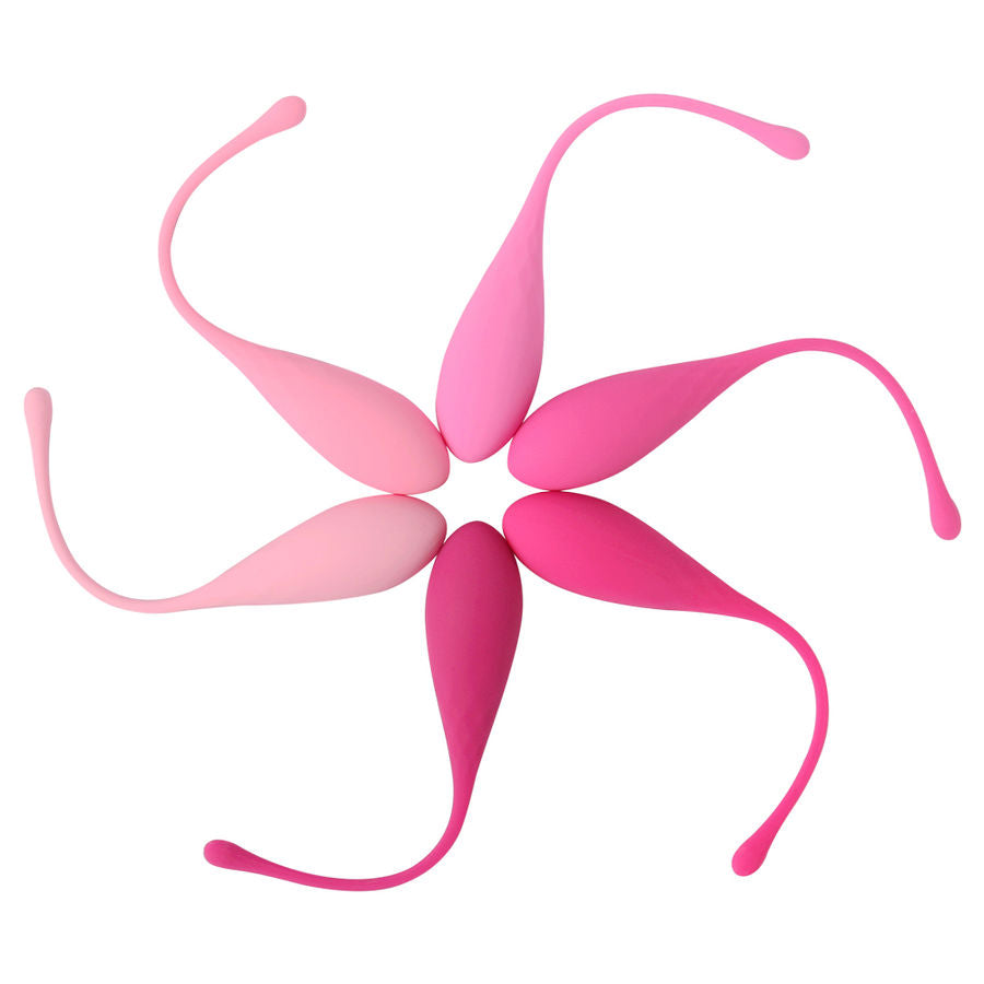 Комплект 6 бр. кегел топчета LESLIE за вагинална тренировка