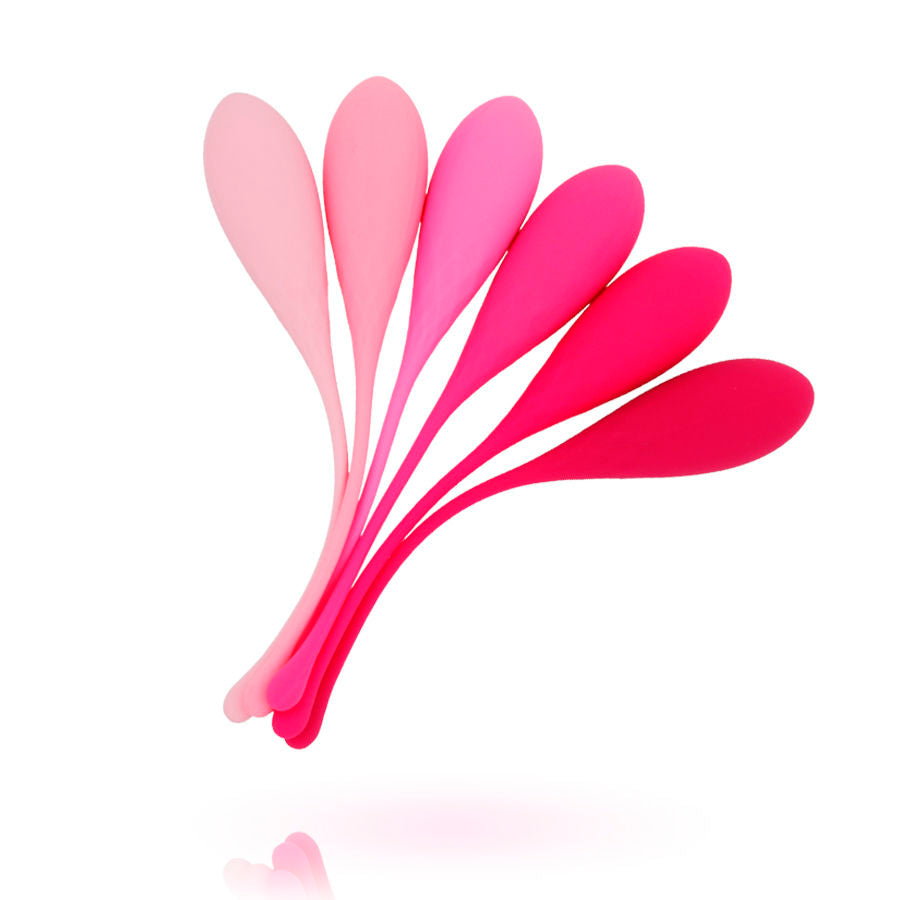 Комплект 6 бр. кегел топчета LESLIE за вагинална тренировка