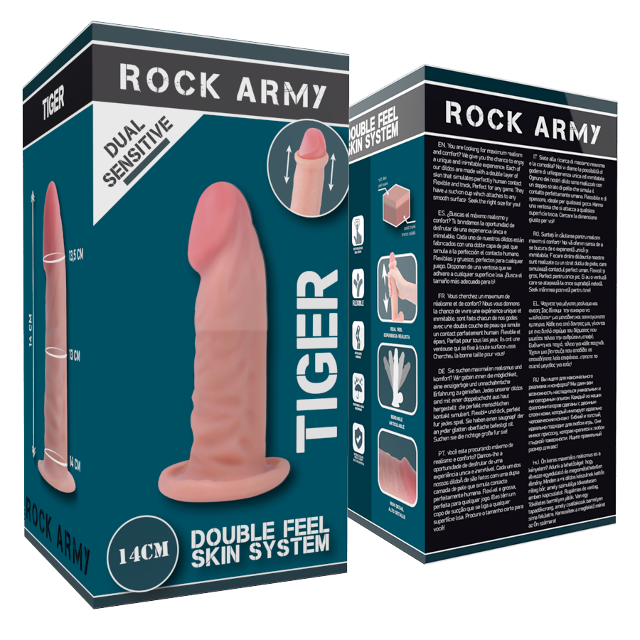 Реалистично дилдо ROCKARMY - 14 CM - SexVibe