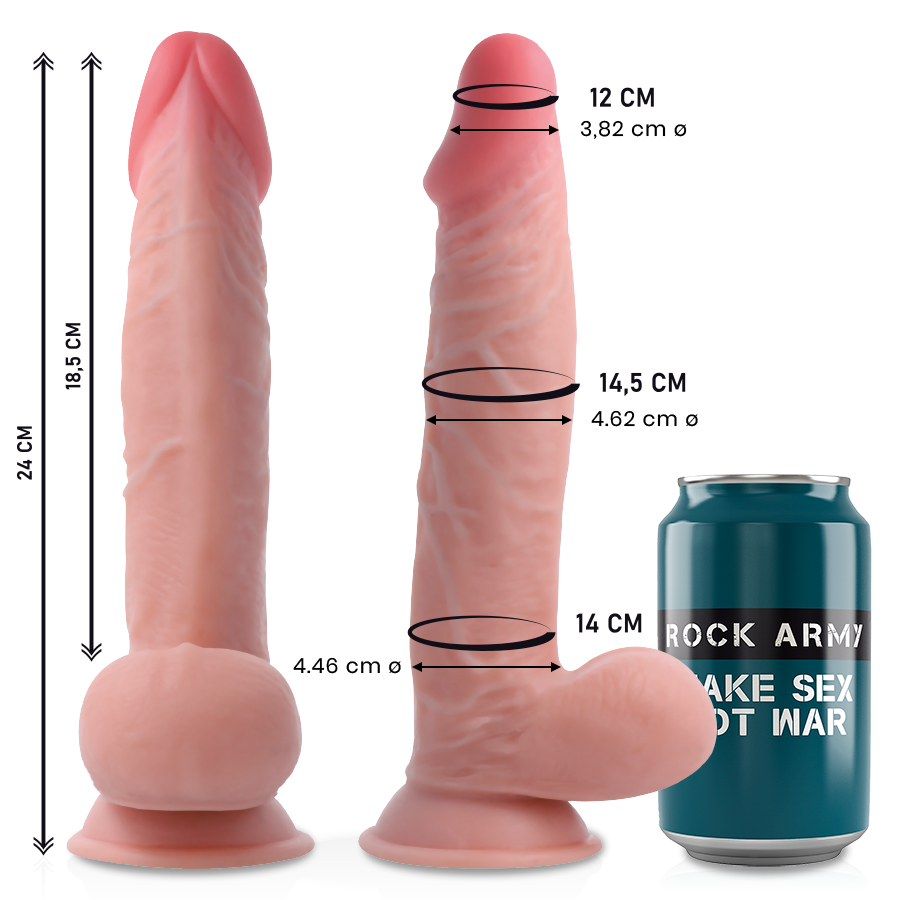 Реалиситично дилдо SHERMAN- 24 CM - SexVibe