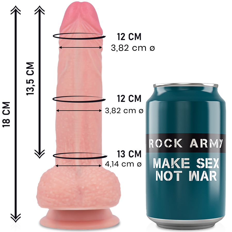 Реалистично дилдо MUSTANG- 18 CM - SexVibe