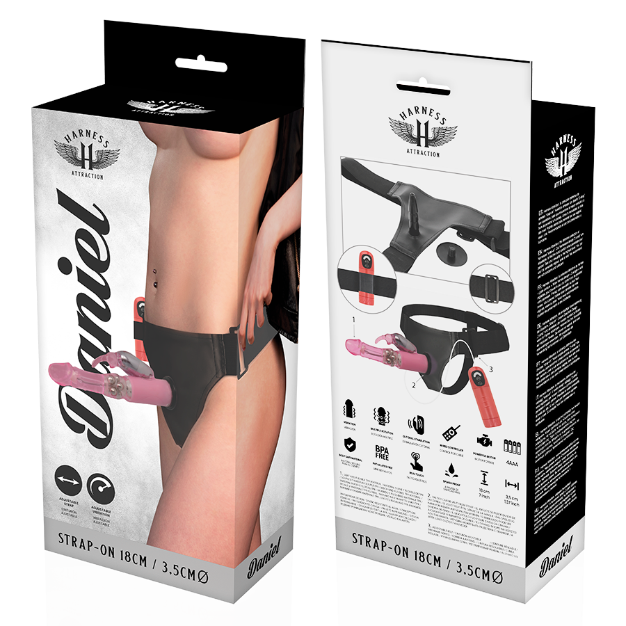 Вибриращ пенис колан DANIEL 18 CM - SexVibe