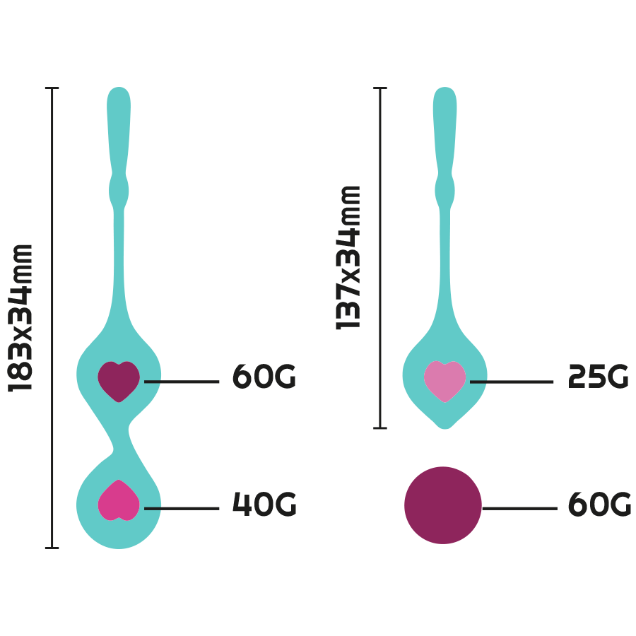 Кегел топчета DEVA AQUA- Комплект за трениране на тазовото дъно