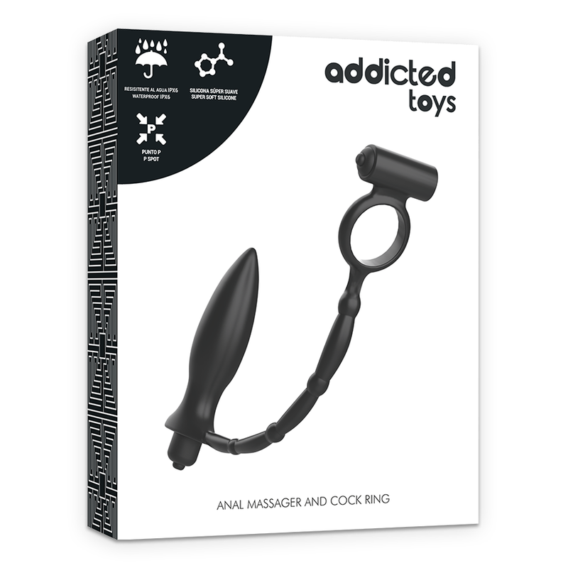 Анален масажор с пенис пръстен ADDICTED - SexVibe